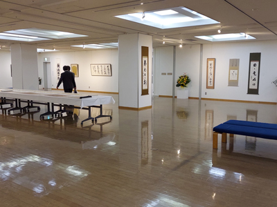 玄燿書道会ｲｰｸﾞﾚ展の風景